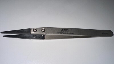 Vetus Pinzette nicht magnetisch Edelstahl austauschbare Spitze ESD-00 (5 Stüc...
