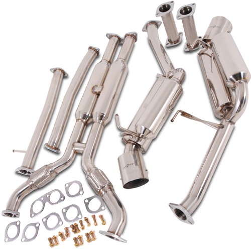 JAPSPEED NISSAN 350Z CAT BACK T304 STAINLESS STEEL EXHAUST SYSTEM - K4 - Picture 3 of 5