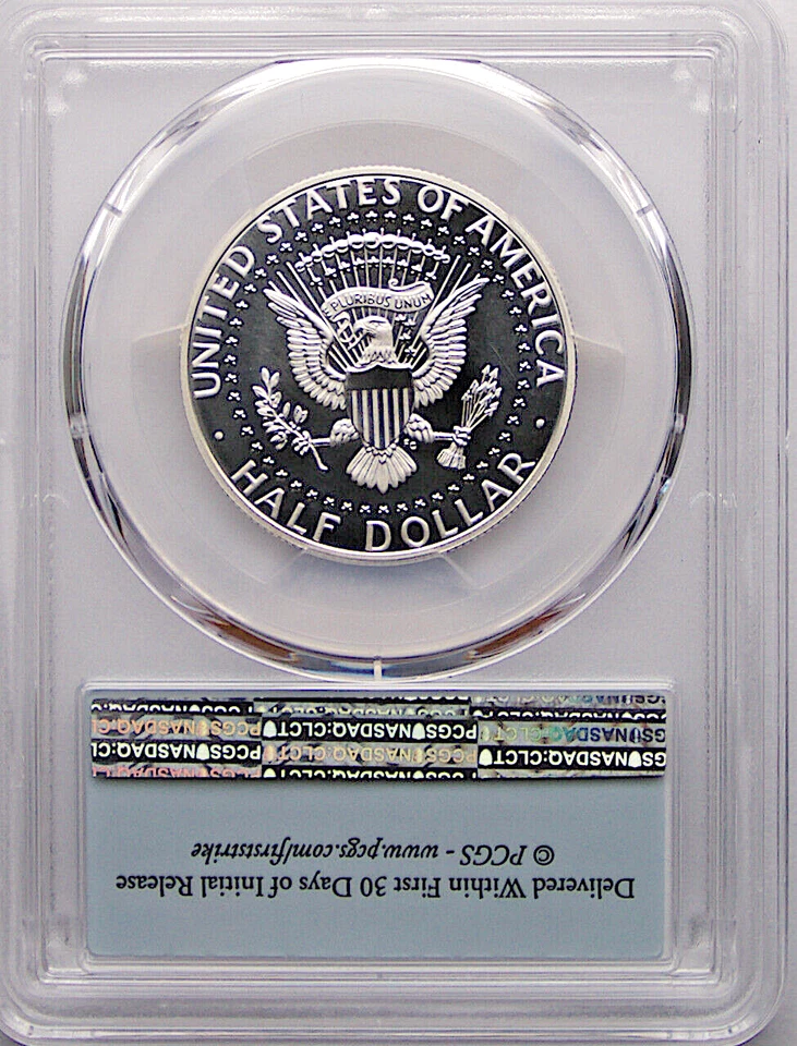 2014-S First Strike 50th Ann Enhanced Kennedy Silver Half Dollar PCGS MS70 DMPL - Image 2 of 2