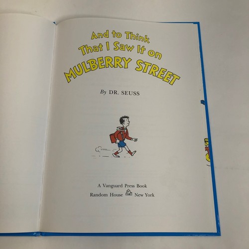 Dr Seuss And to Think That I Saw It on Mulberry Street Hardcover Kohls Care Book - Picture 5 of 11
