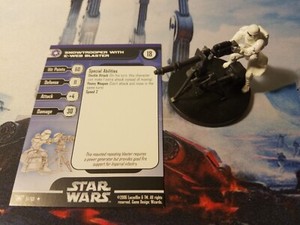 Star Wars Miniatures Champions of the Force 51 Snowtrooper with E-Web Blaster