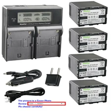 Kastar Battery LCD Dual Fast Charger for Sony BP-U60 U66 BC-U1 U2 Sony PMW-EX1R