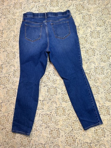Old Navy Maternity Womens Sz 12 Short Skinny Mid Rise Stretch Designer Jean Blue - Picture 3 of 10