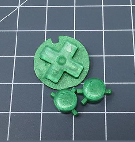 JellyBelly Game Boy Color Custom Lime Candy Buttons