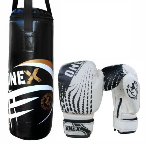 Filled Boxing Punch Bag Gloves Heavy Duty Kick Martial Arts indoor Training Bag  - Afbeelding 1 van 8