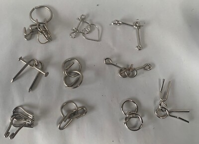 Lot Of Vtg Linking Rings Parts Magic Magician Trick Party Illusions Game (A7)