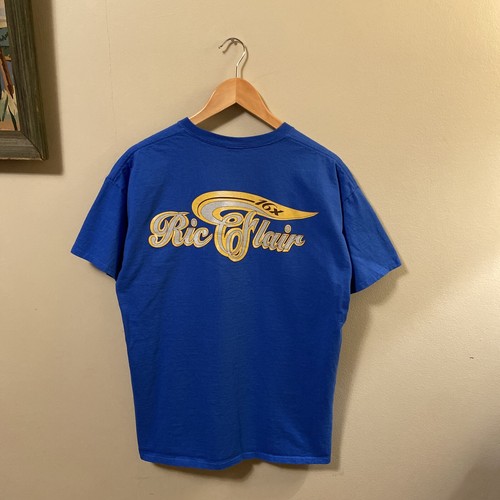 WWE Ric Flair 16x Weltmeister Schwergewicht BIG GOLD Gürtel Herren groß T-Shirt - Bild 2 von 6