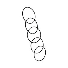 5pcs/set New Belts for SONY TC-WE305 TCWE305 Dual Deck Cassette Player