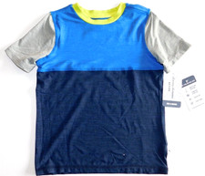 Tommy Bahama Boy's Activewear T-Shirt Blue Navy Blue Lime Green Size XS/4 NEW