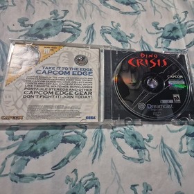Dino Crisis (Sega Dreamcast, 2000) damaged case with Manual 