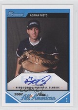 2008 Bowman Draft Aflac All-American Auto Adrian Nieto #AFLAC-AN Auto 2u3