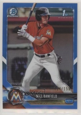 2018 Bowman Draft Chrome Blue Refractor 114/150 Will Banfield #BDC-113 0f8