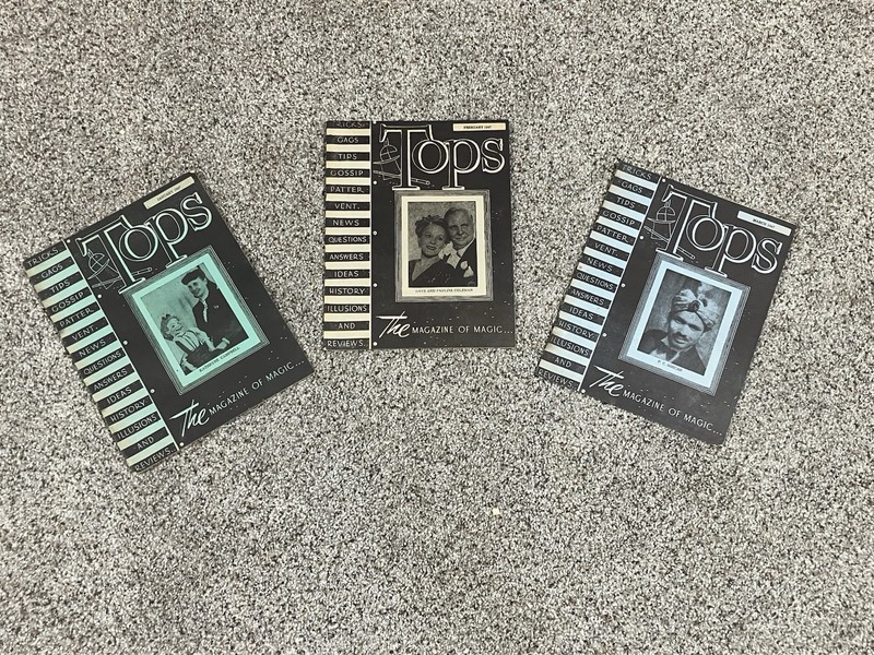 Lot Of 3 Vintage Tops The Magazine Of Magic 1947