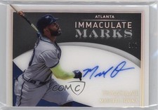 2022 Panini Immaculate Marks Holo Silver 3/7 Marcell Ozuna #IM-MO Auto 0ko9