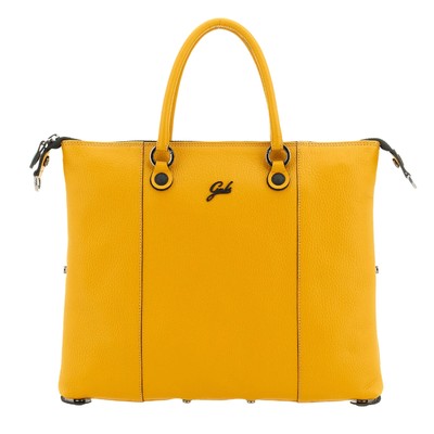 Gabs G3 Plus M Black Convertible Leather Yellow Handbag