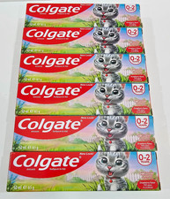 Colgate Kids Strawberry Toothpaste 50ml x6 Brand New Free P&P 40.50 per litre