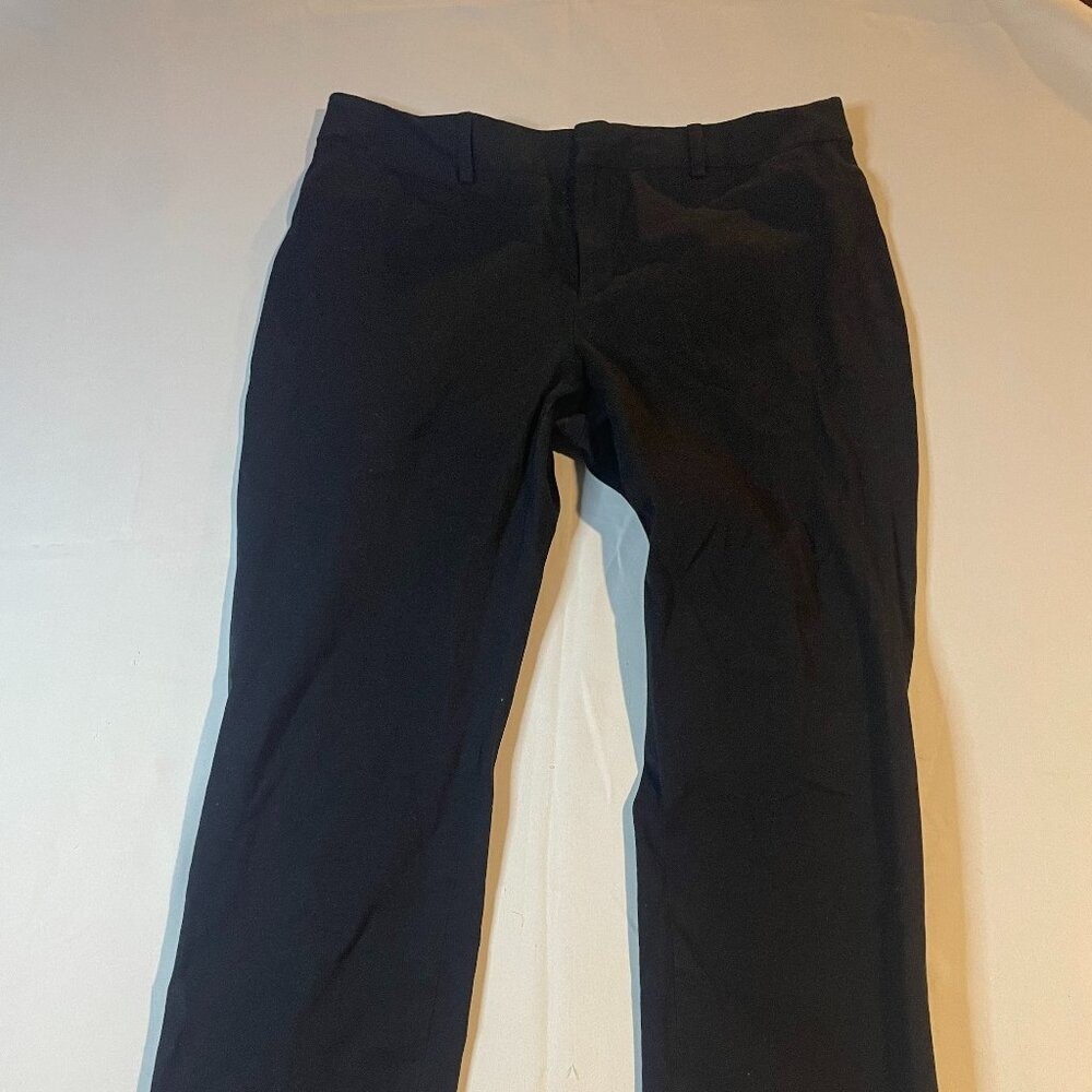 Crown & Ivy Dress Pants Womens Size 14 Black Trousers Straight Career Office