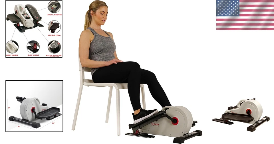 Magnetic Resistance Under Desk Pedal Exerciser, Home Workout - Image 2 of 4