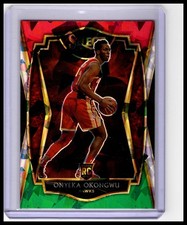 2020-21 Panini Select #186 Onyeka Okongwu Red White Green Cracked Ice