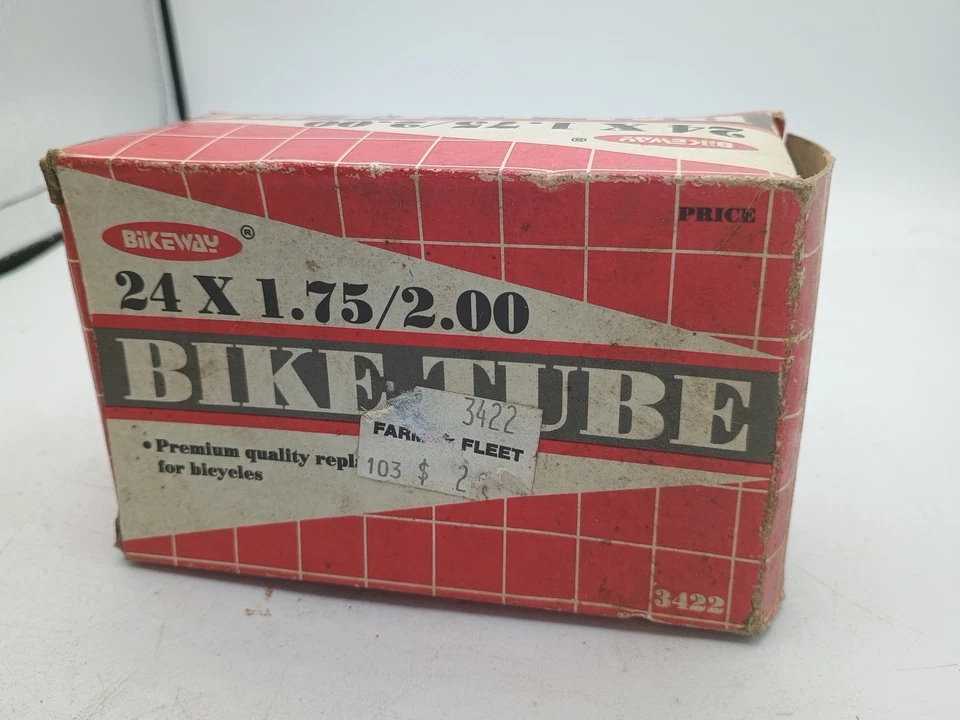 Bikeway 24 X 1.75-2.125 Heavy Duty Bike Tube New Old Stock Vtg - Image 2 of 4