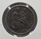 1887 Liberty Seated Dime (F)