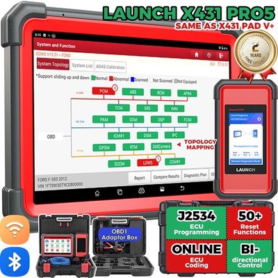 LAUNCH X431 PRO 5 Profi KFZ OBD2 Diagnosegerät ALLE SYSTEM ECU Program TPMS