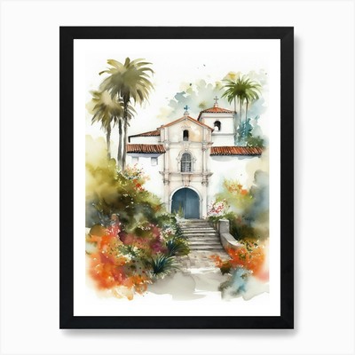 Mission San Francisco Nachbarschaft, gerahmtes Wandbild Poster Leinwanddruck Bild