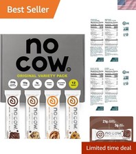 Keto Friendly 20g Protein Bars - Healthy Snacks,  Variety 12 Count