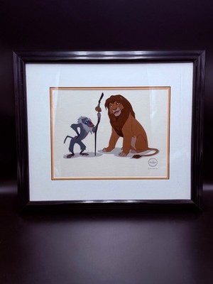 Disney Lion King 1994 Simba & Rafiki Limited Edition Sericel Framed 1994