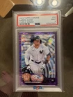 2023 Topps Chrome Aaron Judge #62 Purple Sonar Refractor PSA 9 /275 Yankees