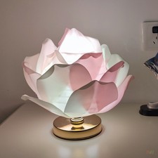 Big Rose Table Lamps LED Desk Light Bedroom Bedside Decorative Lights Gift