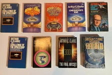 Lot ARTHUR C CLARKE vintage DEL REY Rama II  Spaceship SCIENCE FICTION Lot of 7