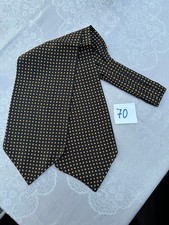 Krawattenschal, Seide, 2 Enden, ascot tie, schwarz, Nr. 70