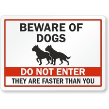 Do Not Enter Funny Beware Of Dogs Aluminum Weatherproof Sign b01174