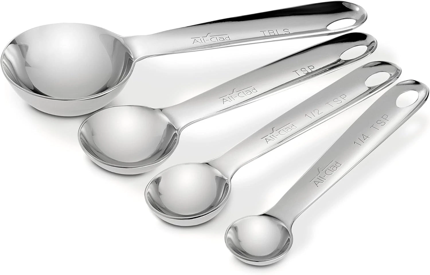 All-Clad Specialty Stainless Steel Kitchen Gadgets Measuring 4-piece, Silver