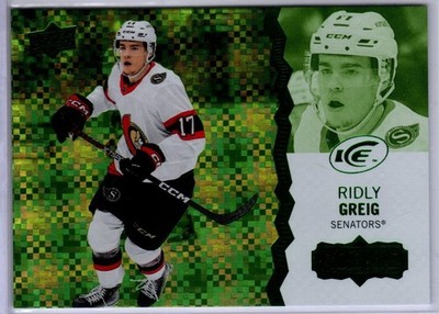 2023-24 Upper Deck Ice Ridley Greig Green Parallel Rookie Card # 137 | eBay