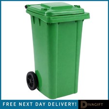 240L GREEN WHEELIE BIN OUTDOOR HOUSEHOLD INDUSTRIAL HEAVY DUTY COUNCIL SIZE BINS