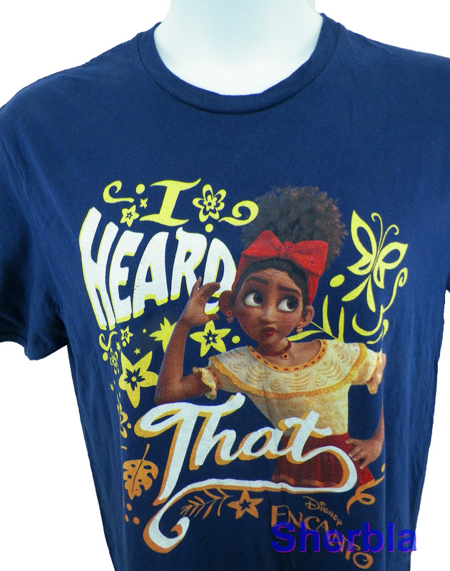 Disney Encanto Dolores I Heard That Graphic T-Shirt NO SIZE TAG 30" x 22"