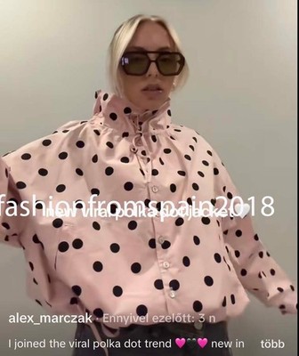 ZARA NEW WOMAN POLKA DOT JACKET LIGHT PINK XS-XXL 4341/730/644 | eBay