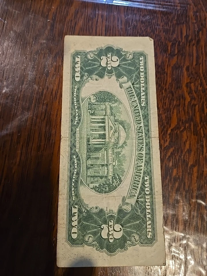 Series 1953 2 Dollar Bill Red Seal Circulated - Image 4 of 4