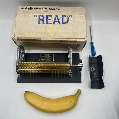 Vintage READ Smock Gathering Machine 16-Row Smocking Pleater South ...