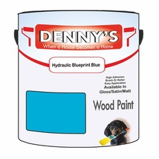 Dennys Wood Fence Paint - Hydraulic Blueprint Blue