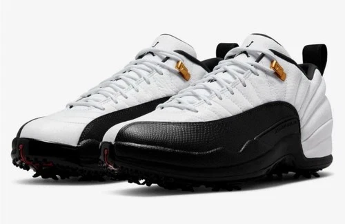  Nike Air Jordan 12 Low Taxi Golf Shoes Retro XII  New Authentic Size 9 Men DS