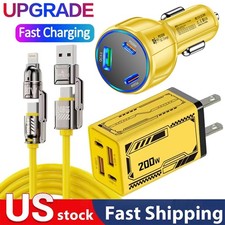 200W Fast Charging USB Type C Wall Charger For iPhone 17 16 Pro Max 15 14 13 12