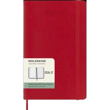 Moleskine, Moleskine Scarlet Red Large Soft Cover 18-Month 2027 Weekly Planner
