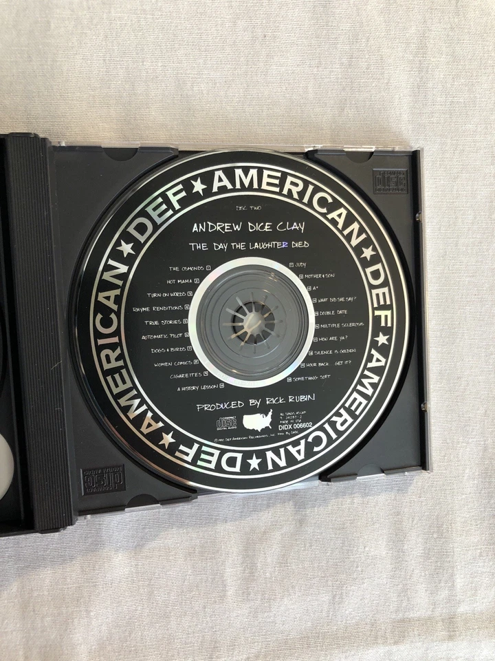 Игра The Day The Laughter Died by Andrew Dice Clay (CD, 1990 года) - Изображение 4 из 4