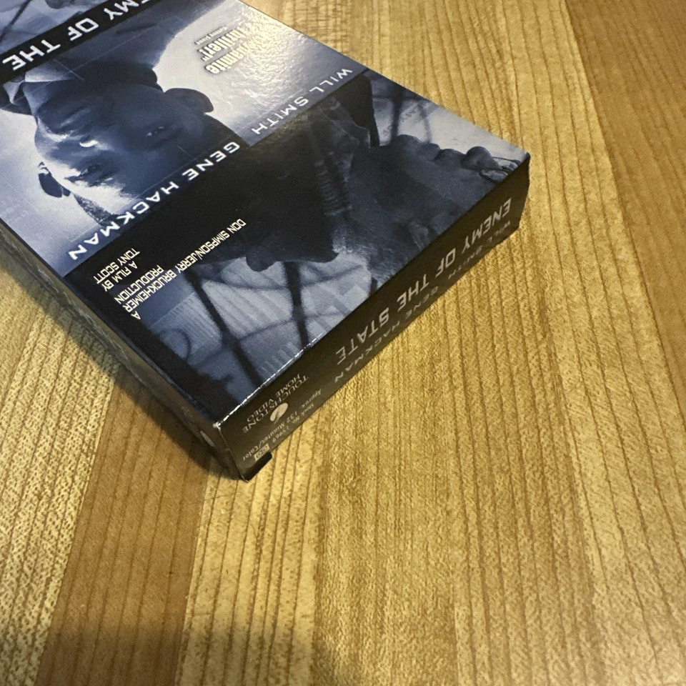 Enemy of the State (VHS, 2002) Will Smith Gene Hackman- BLOCKBUSTER TAPE - Image 4 of 4