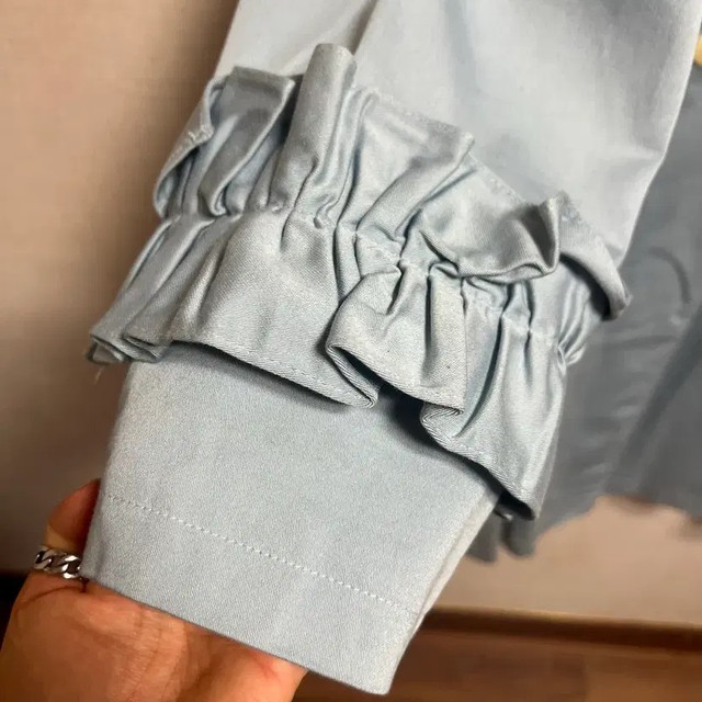 New Alice Frill Trench Coat with Patch & Back Lettering