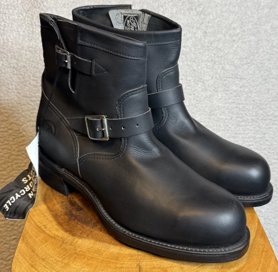 Vtg Chippewa 7” Steel Toe Engineer Boots 11.5M USA Made 27965 Indian Moto Biker - Image 2 of 4