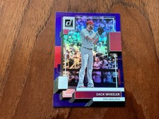 2022 Panini Donruss Baseball Zack Wheeler Base #220 Holo Purple Parallel